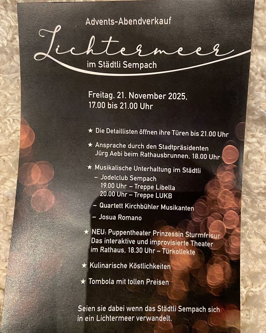 Lichtermeer in Sempach