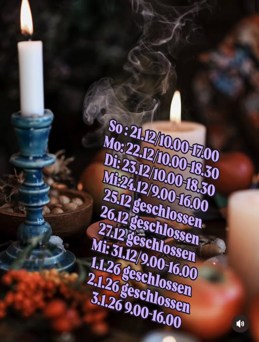 Öffnugnszeiten über Weihnachten