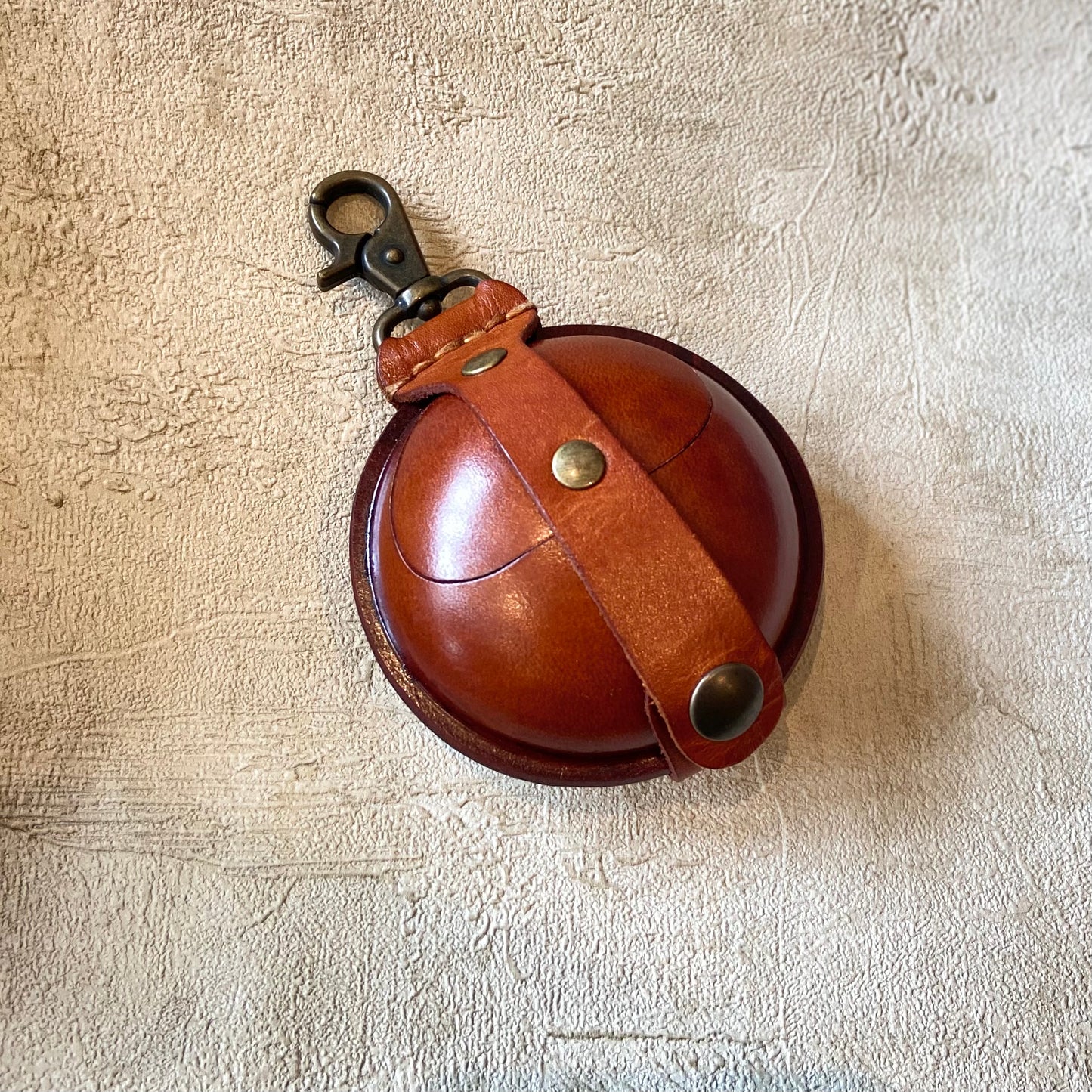 Hartlederbörse für Kleingeld