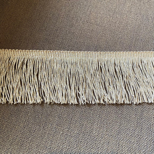 Fransen beige silber