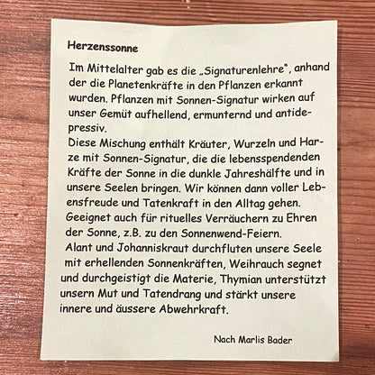 Räucherwerk Herzenssonne