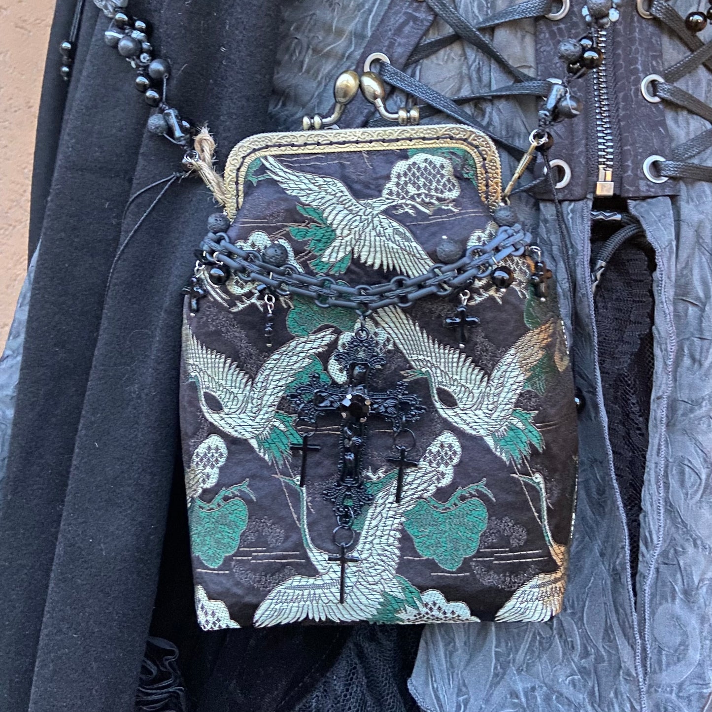 Tasche Schmetterling mit Bügel