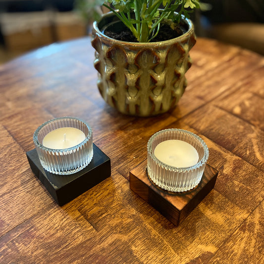 Teelicht Holz 1er