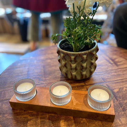 Teelicht Holz 3er