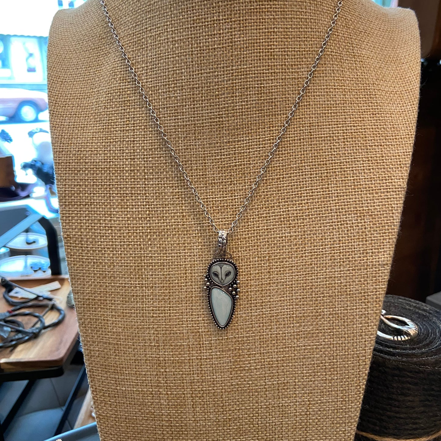 Kettenanhänger Eule mit Kette