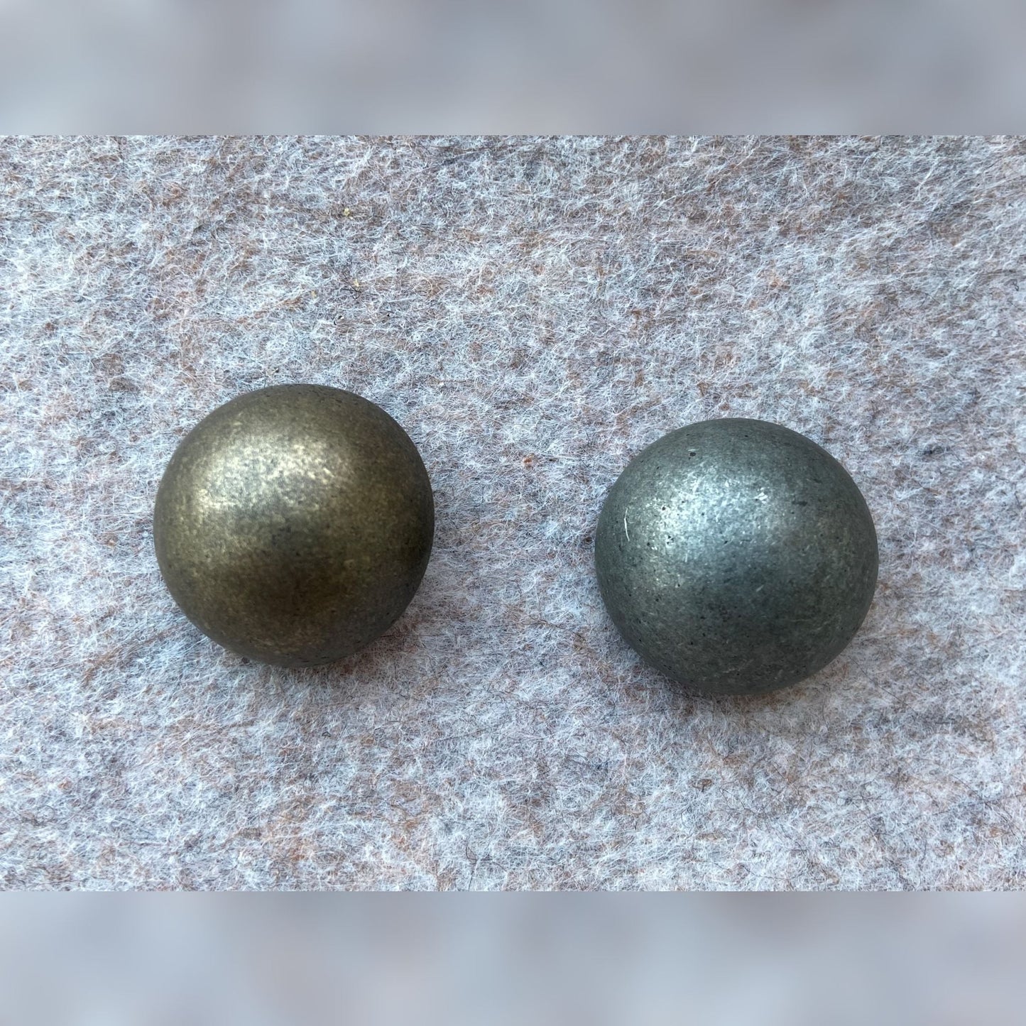 Halbkugel Knopf matt