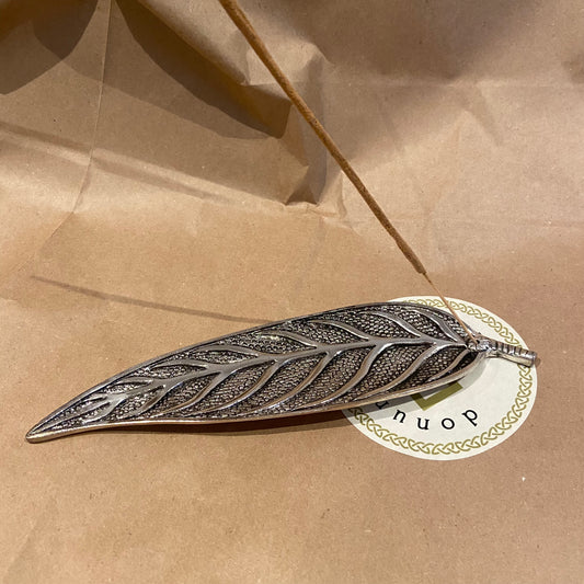 Stäbchenhalter Blatt silber
